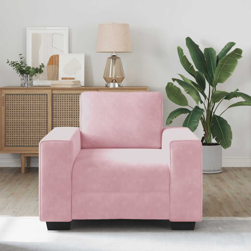 Sessel Rosa 60 cm Samt
