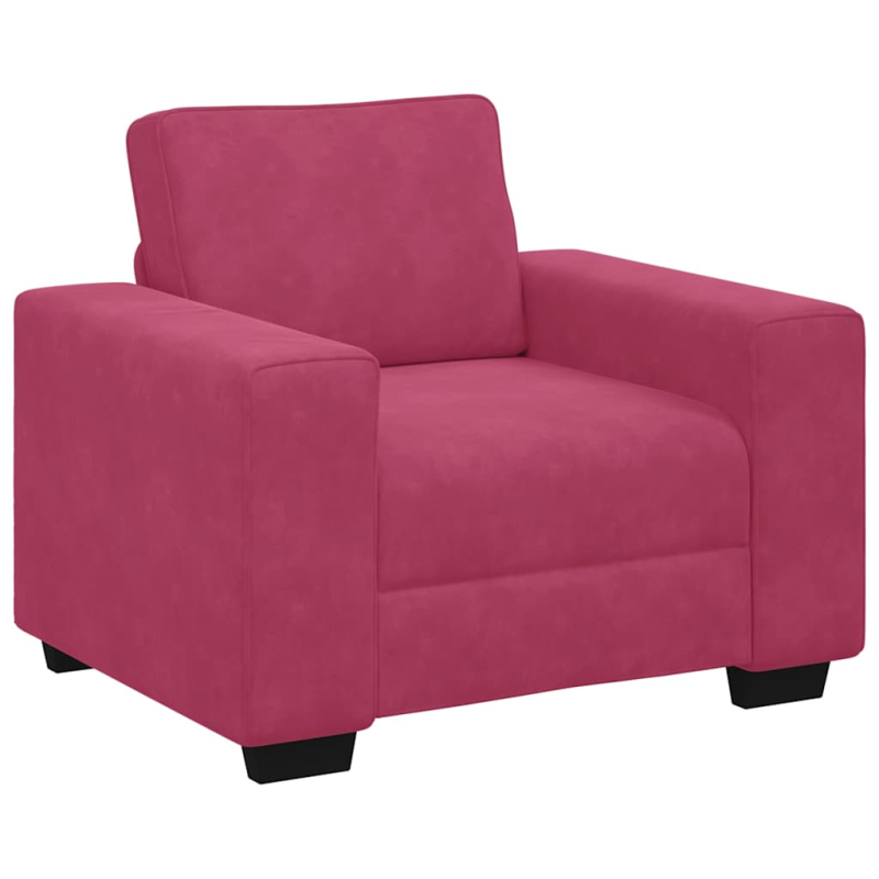 Sessel Weinrot 60 cm Samt