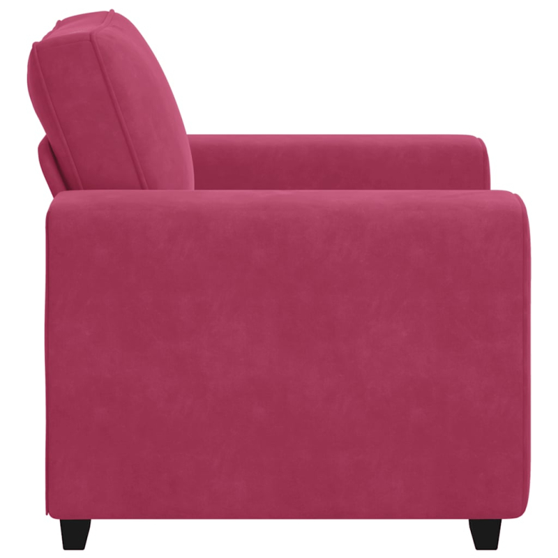 Sessel Weinrot 60 cm Samt