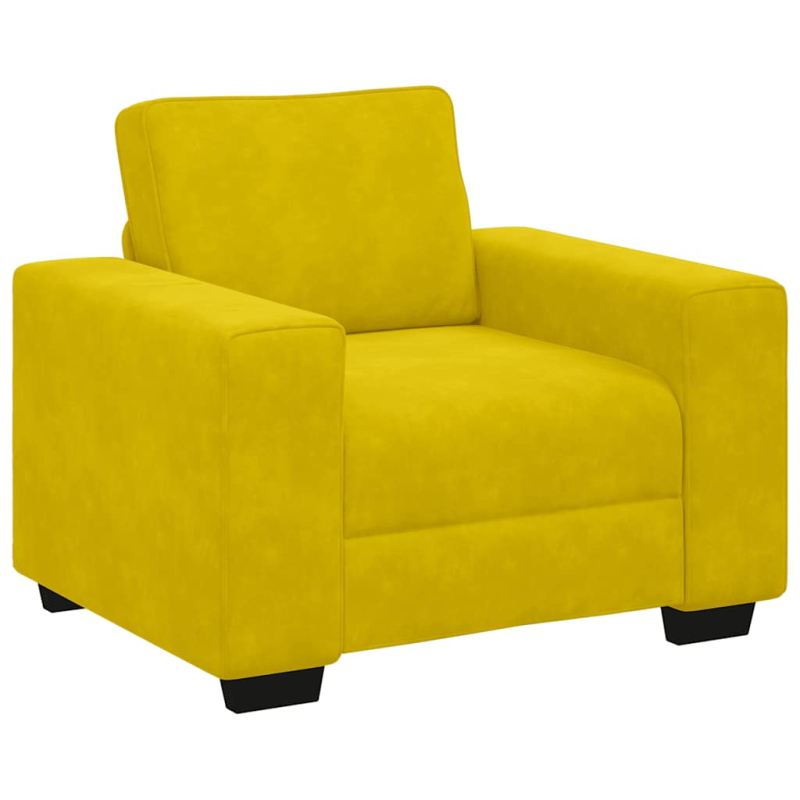 Sessel Gelb 60 cm Samt