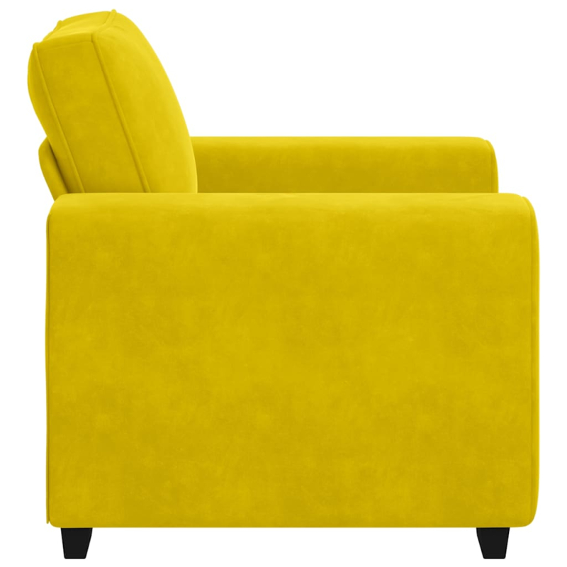 Sessel Gelb 60 cm Samt