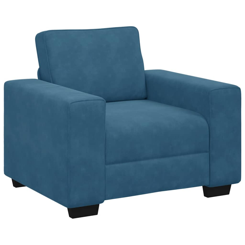 Sessel Blau 60 cm Samt