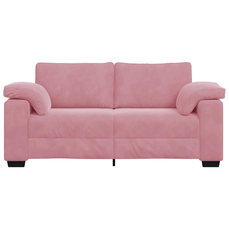 Zweisitzer-Sofa Rosa 140 cm Samt