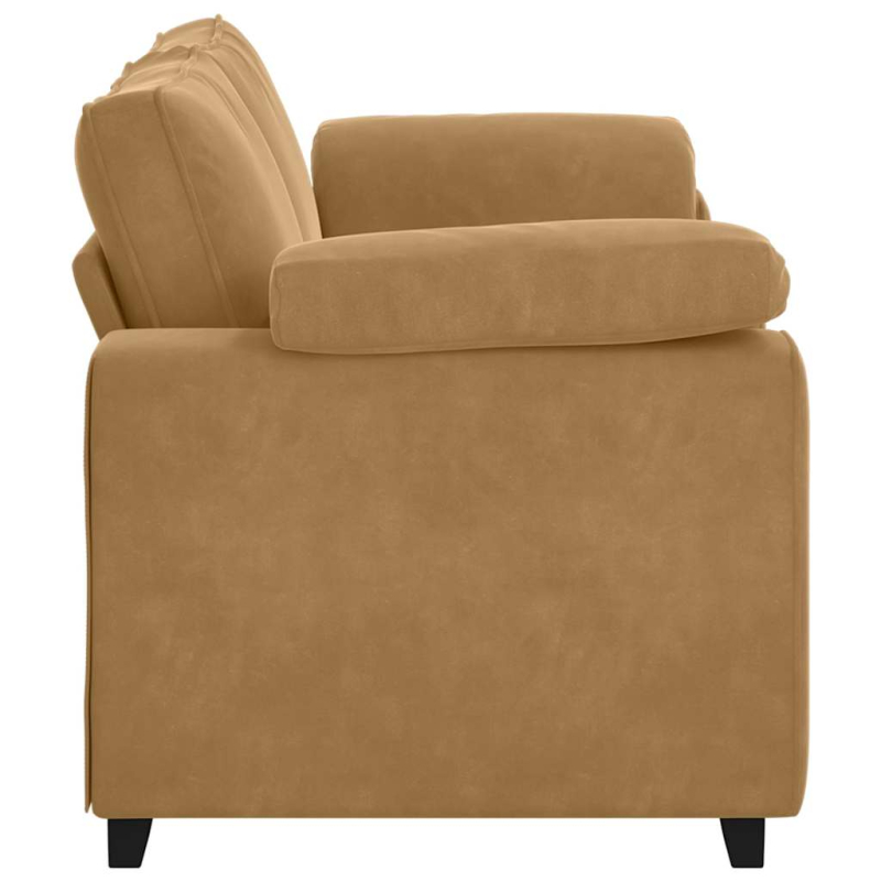 Zweisitzer-Sofa Braun 140 cm Samt