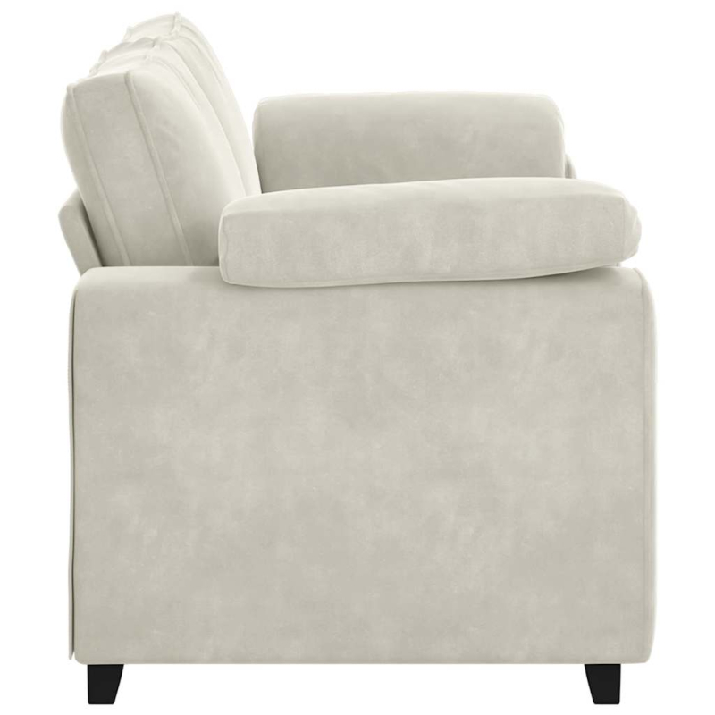 Zweisitzer-Sofa Creme 140 cm Samt