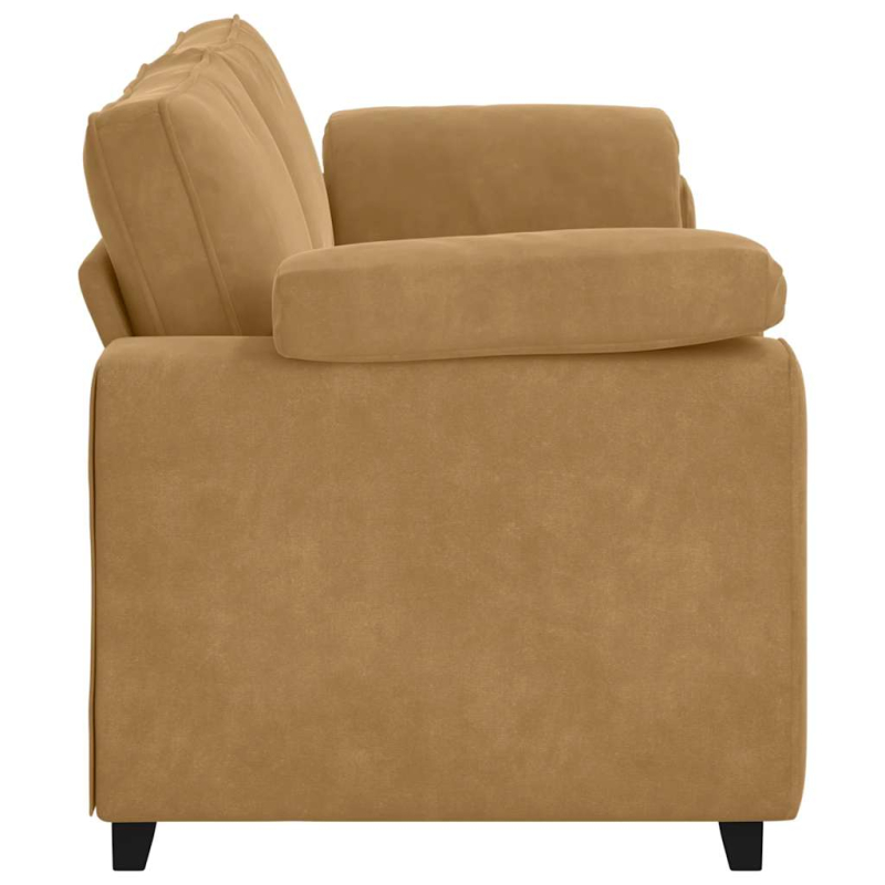 3-Sitzer-Sofa Braun 178 cm Samt