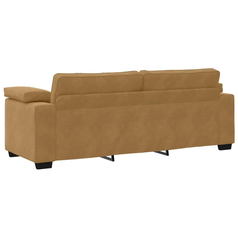3-Sitzer-Sofa Braun 178 cm Samt