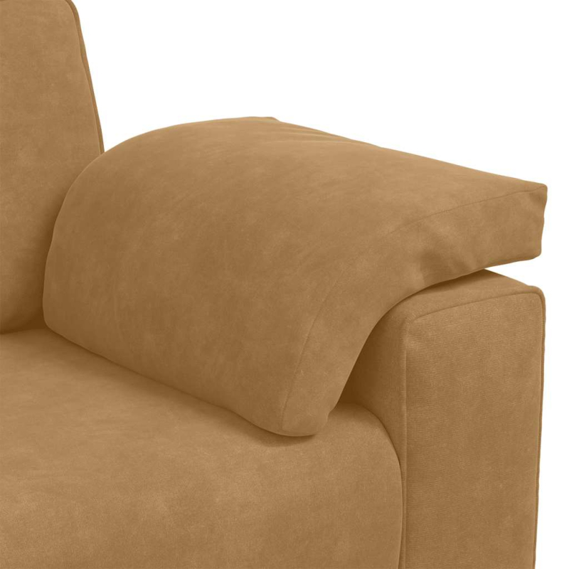 3-Sitzer-Sofa Braun 178 cm Samt
