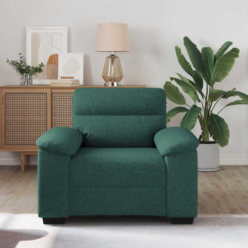 Sessel Dunkelgrün 60 cm Stoff