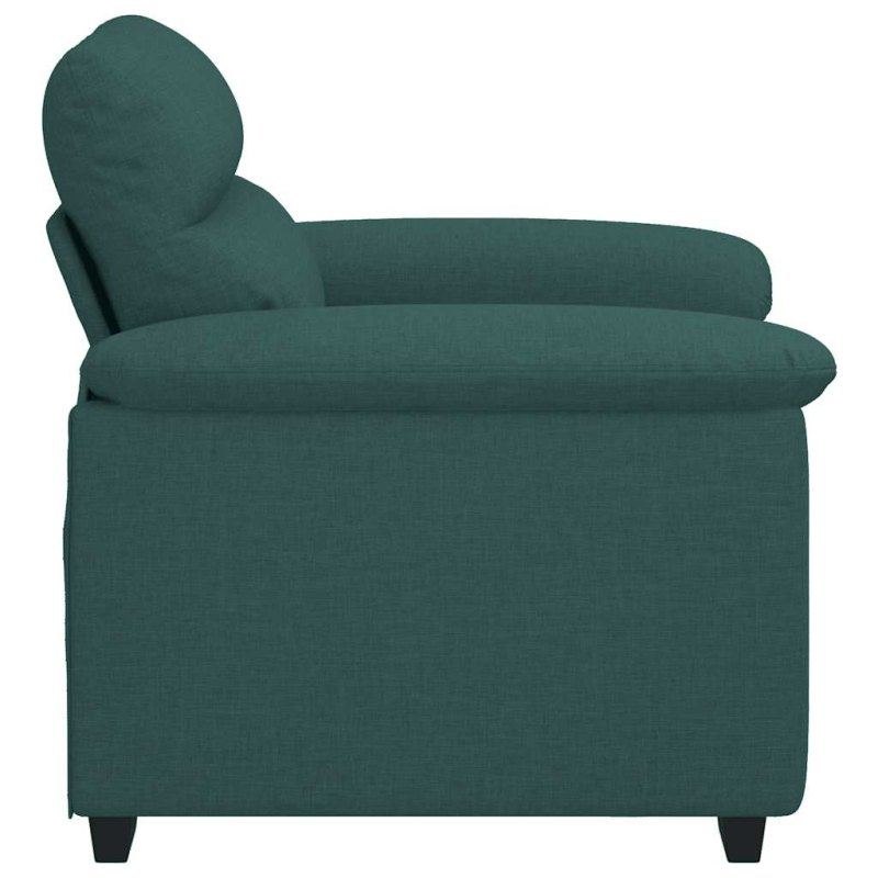 Sessel Dunkelgrün 60 cm Stoff