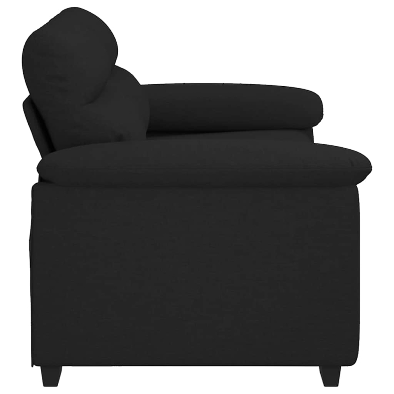 2-Sitzer-Sofa Schwarz 120 cm Stoff