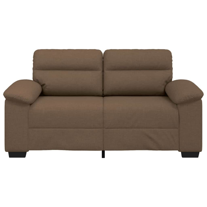 2-Sitzer-Sofa Braun 120 cm Stoff