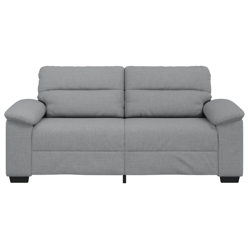 2-Sitzer-Sofa Hellgrau 140 cm Stoff