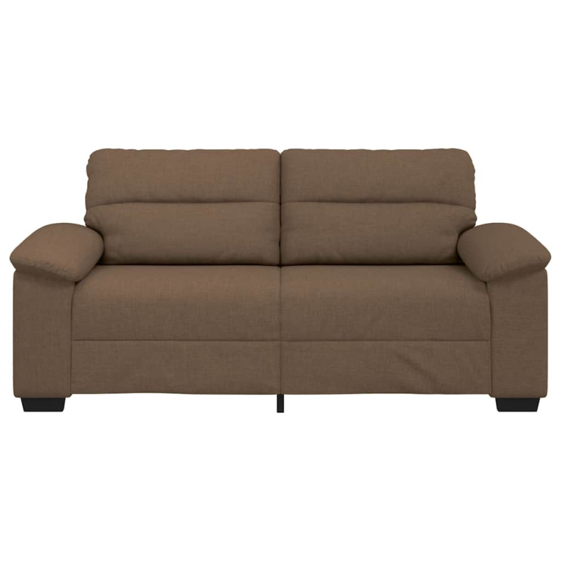 2-Sitzer-Sofa Braun 140 cm Stoff