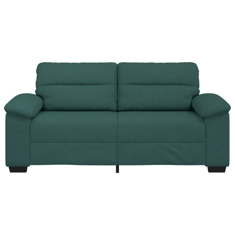 2-Sitzer-Sofa Dunkelgrün 140 cm Stoff