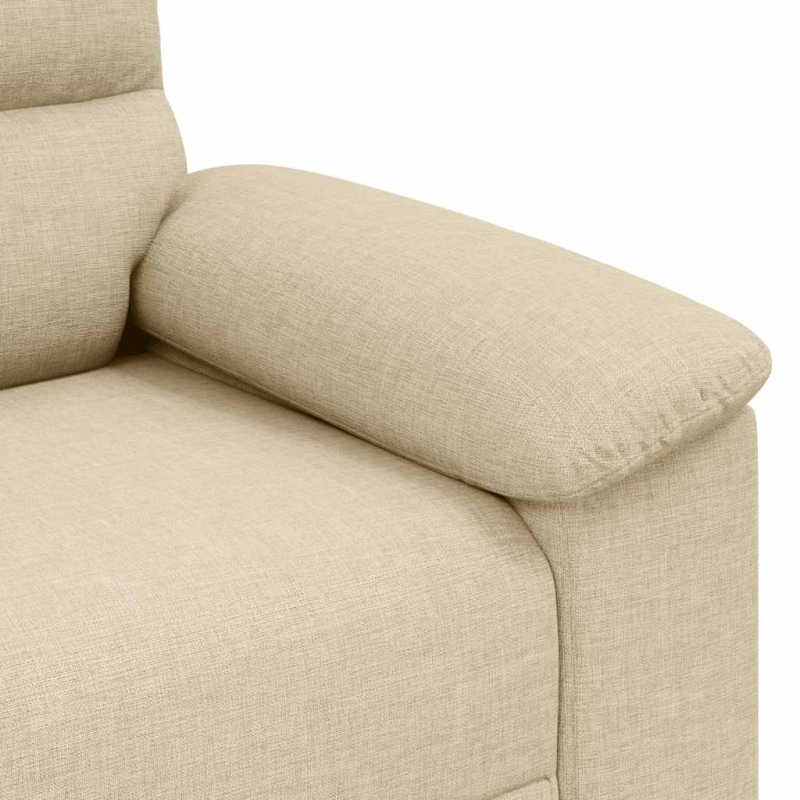 2-Sitzer-Sofa Creme 140 cm Stoff