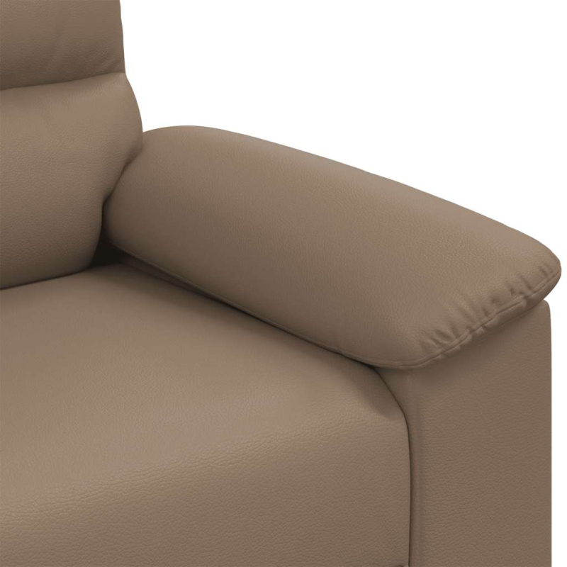2-Sitzer-Sofa Cappuccino-Braun 120 cm Kunstleder