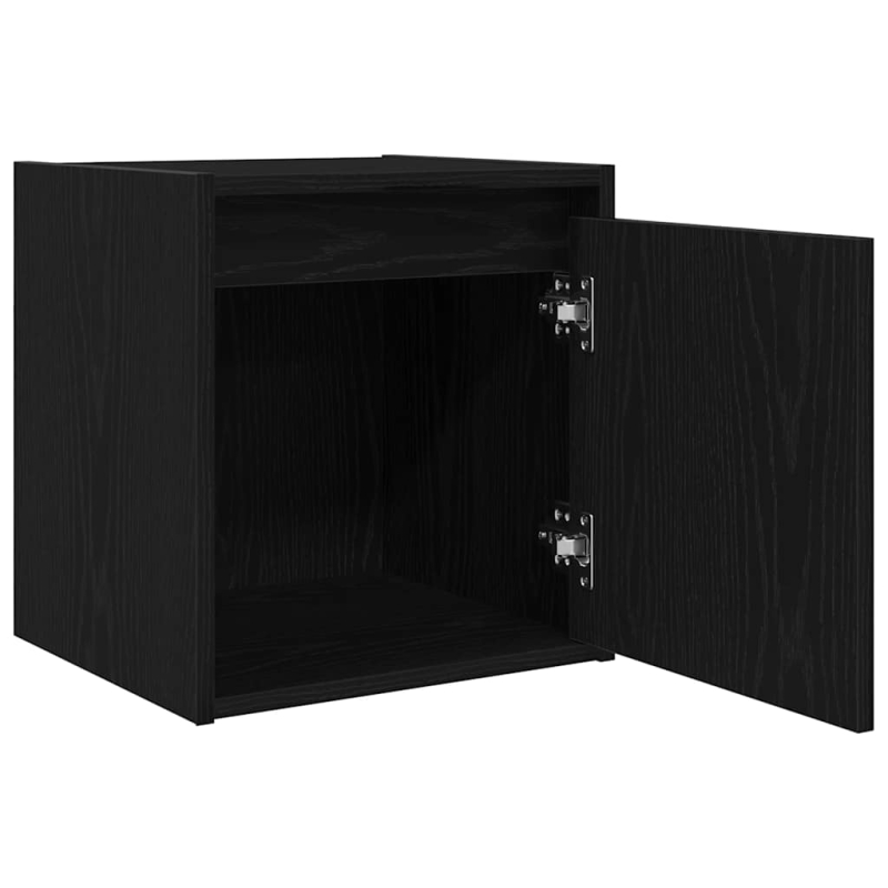 Wand-Nachttisch Schwarz 38x34x40 cm