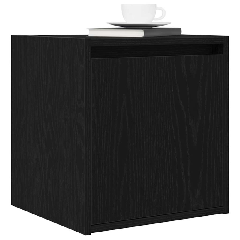 Wand-Nachttische 2 Stk. Schwarz 38x34x40 cm
