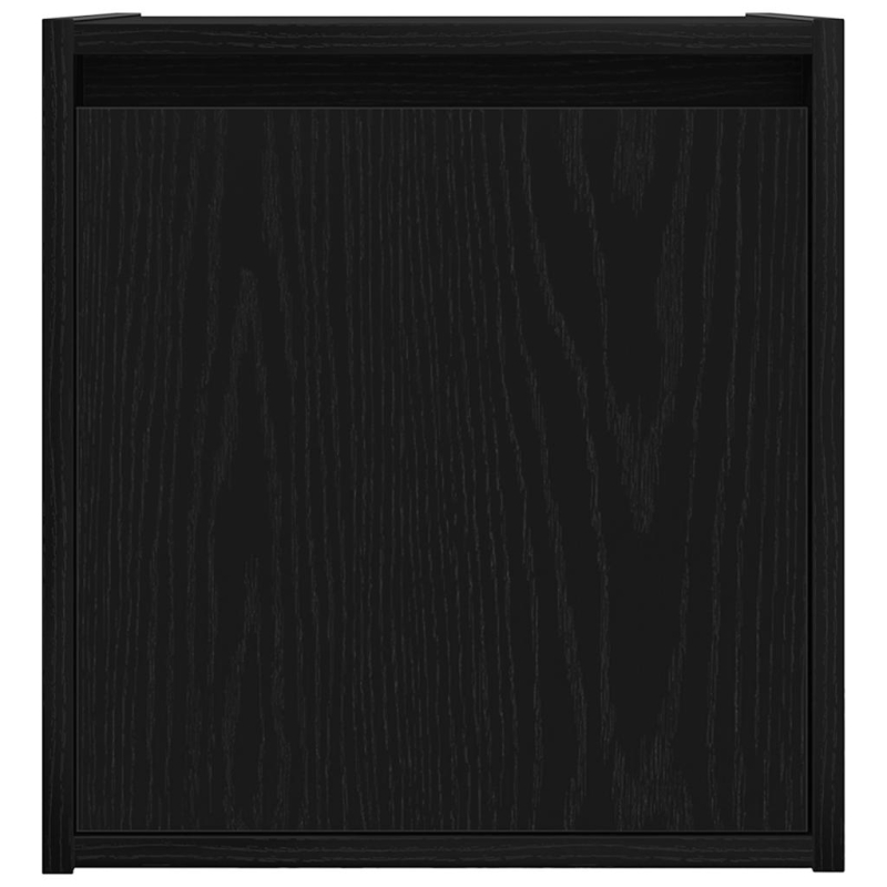 Wand-Nachttische 2 Stk. Schwarz 38x34x40 cm
