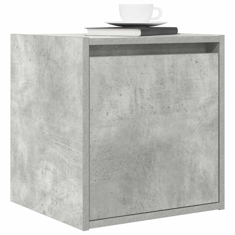 Wand-Nachttische 2 Stk. Betongrau 38x34x40 cm