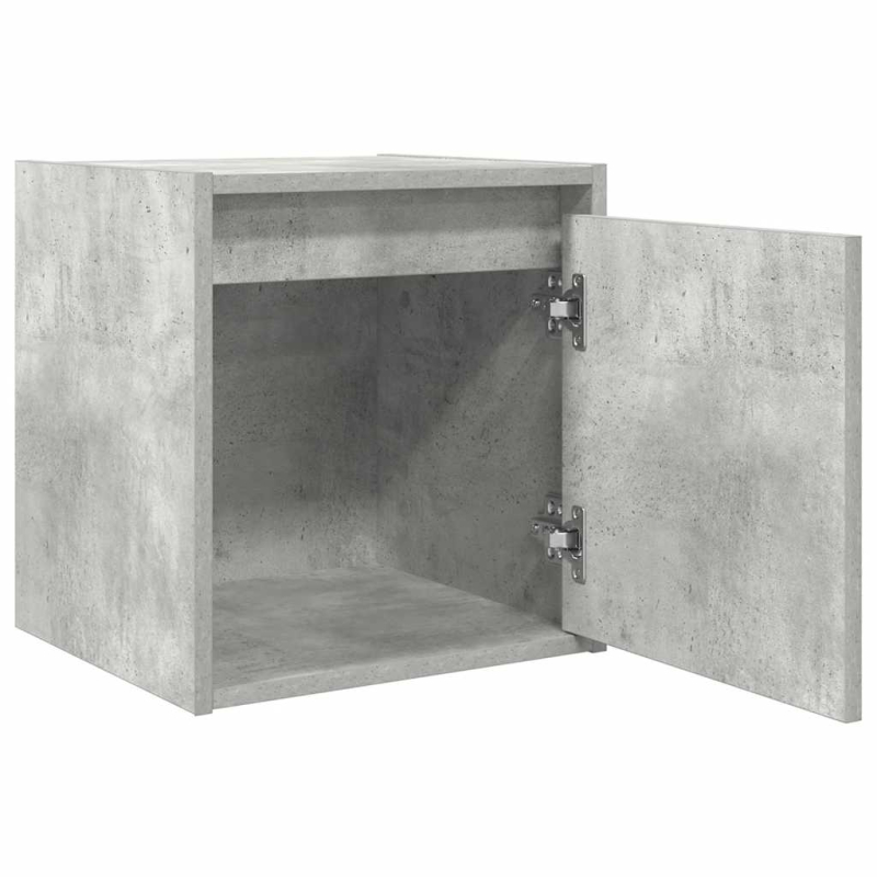 Wand-Nachttische 2 Stk. Betongrau 38x34x40 cm