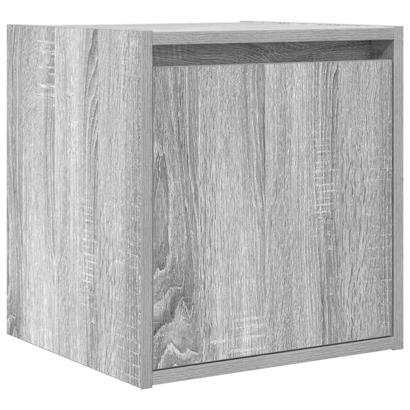 Wand-Nachttisch Grau Sonoma 38x34x40 cm