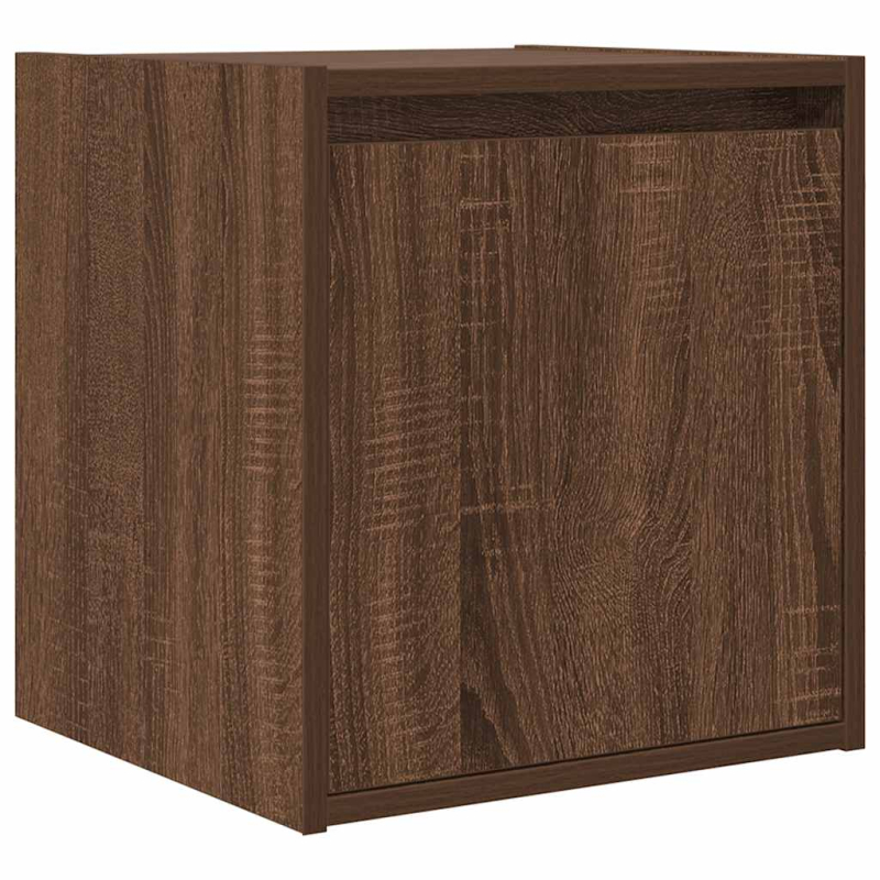 Wand-Nachttisch Braun Eichen-Optik 38x34x40 cm