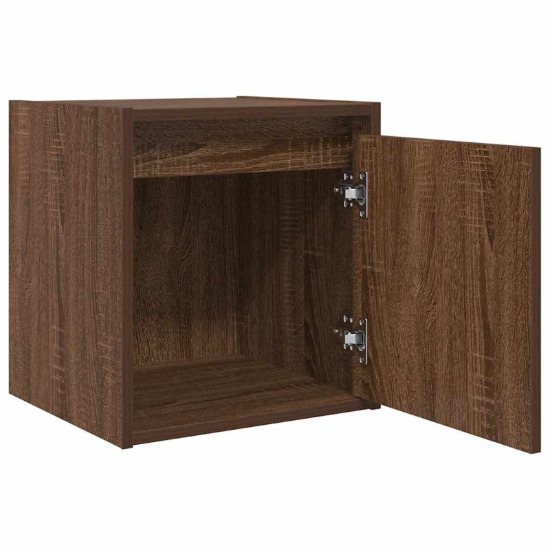 Wand-Nachttisch Braun Eichen-Optik 38x34x40 cm