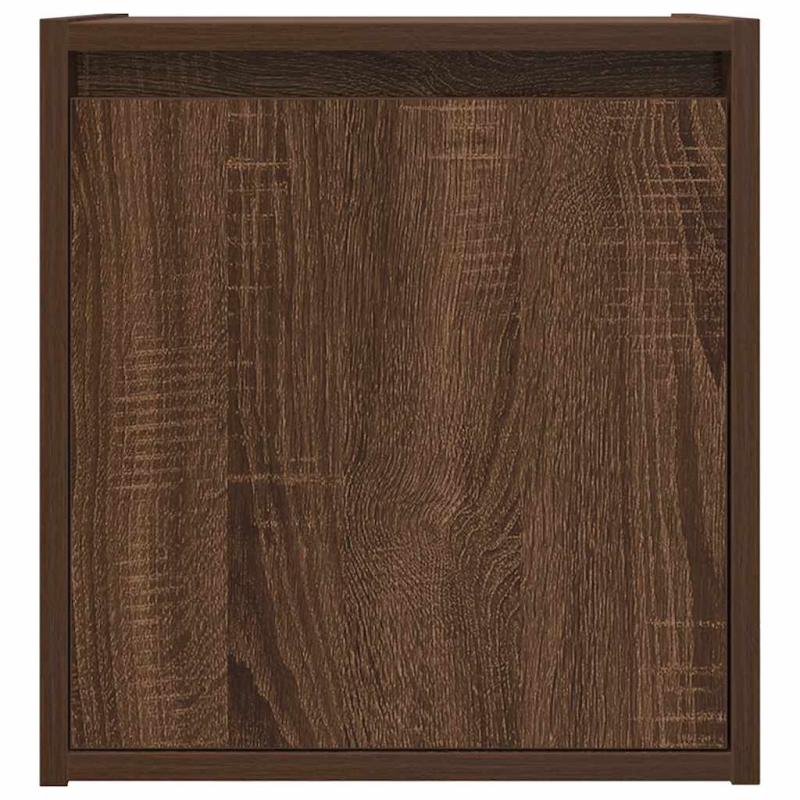 Wand-Nachttische 2 Stk. Braun Eichen-Optik 38x34x40 cm
