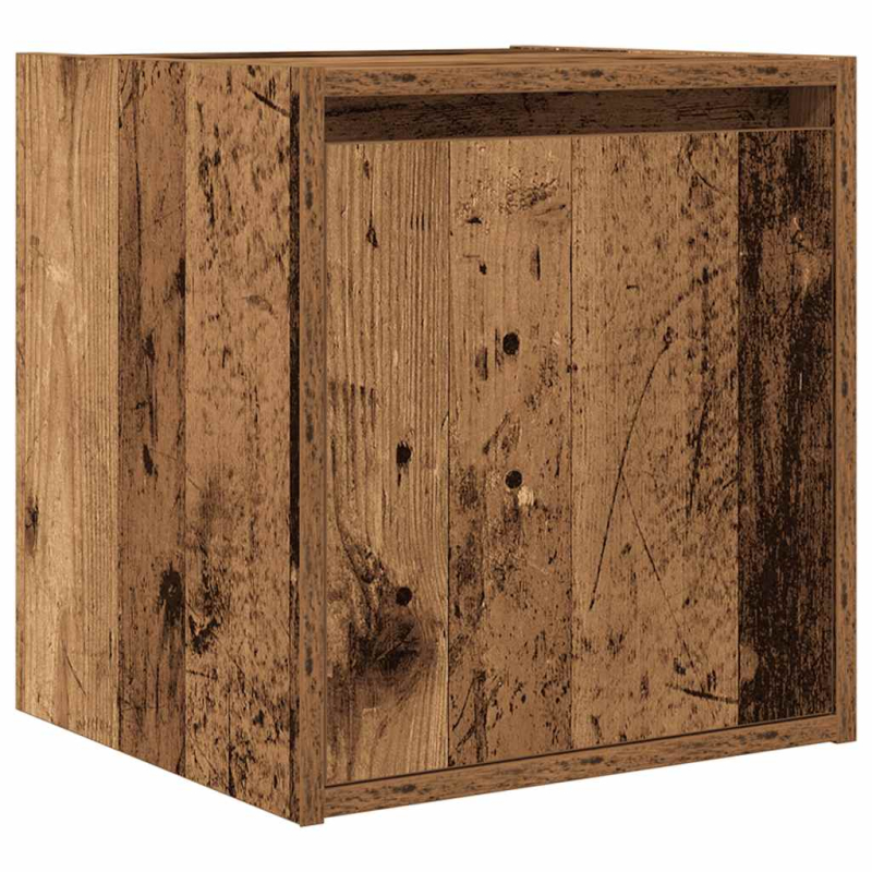 Wand-Nachttisch Altholz-Optik 38x34x40 cm