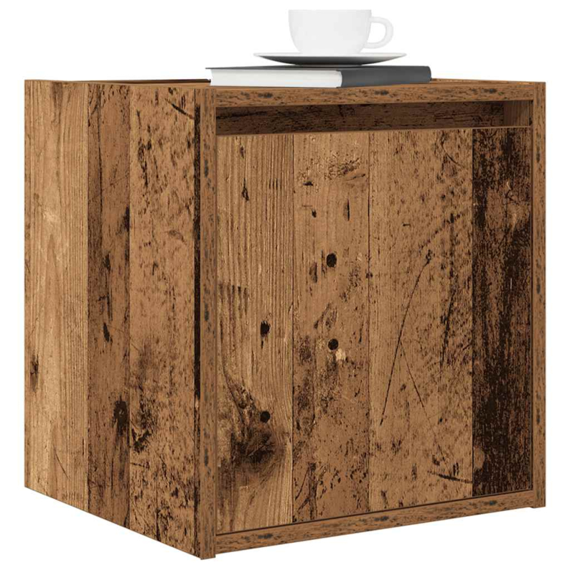 Wand-Nachttisch Altholz-Optik 38x34x40 cm
