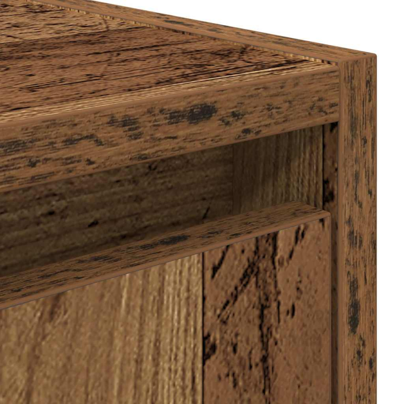 Wand-Nachttisch Altholz-Optik 38x34x40 cm