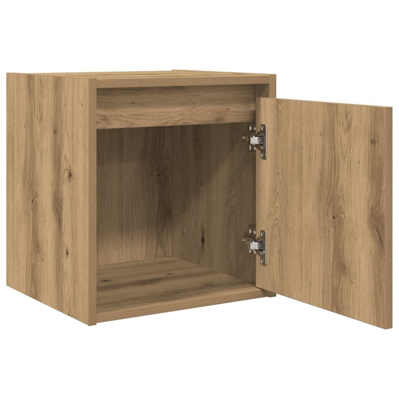 Wand-Nachttische 2 Stk. Artisan-Eiche 38x34x40 cm