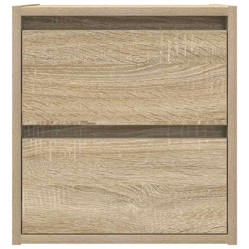 Wand-Nachttische 2 Stk. Sonoma-Eiche 38x34x40 cm