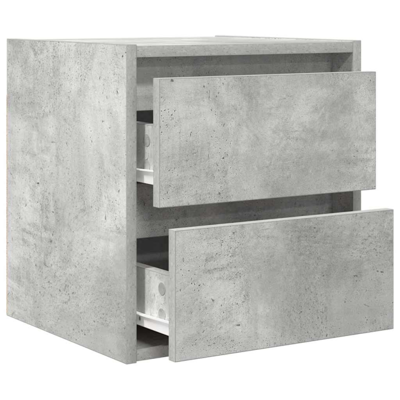 Wand-Nachttisch Betongrau 38x34x40 cm