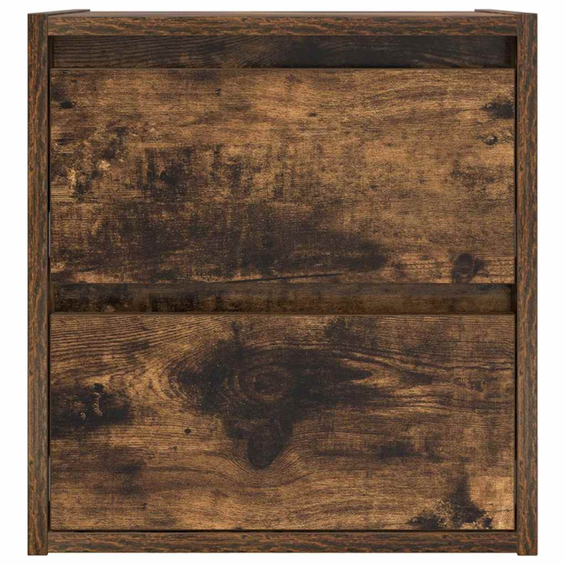 Wand-Nachttische 2 Stk. Räuchereiche 38x34x40 cm