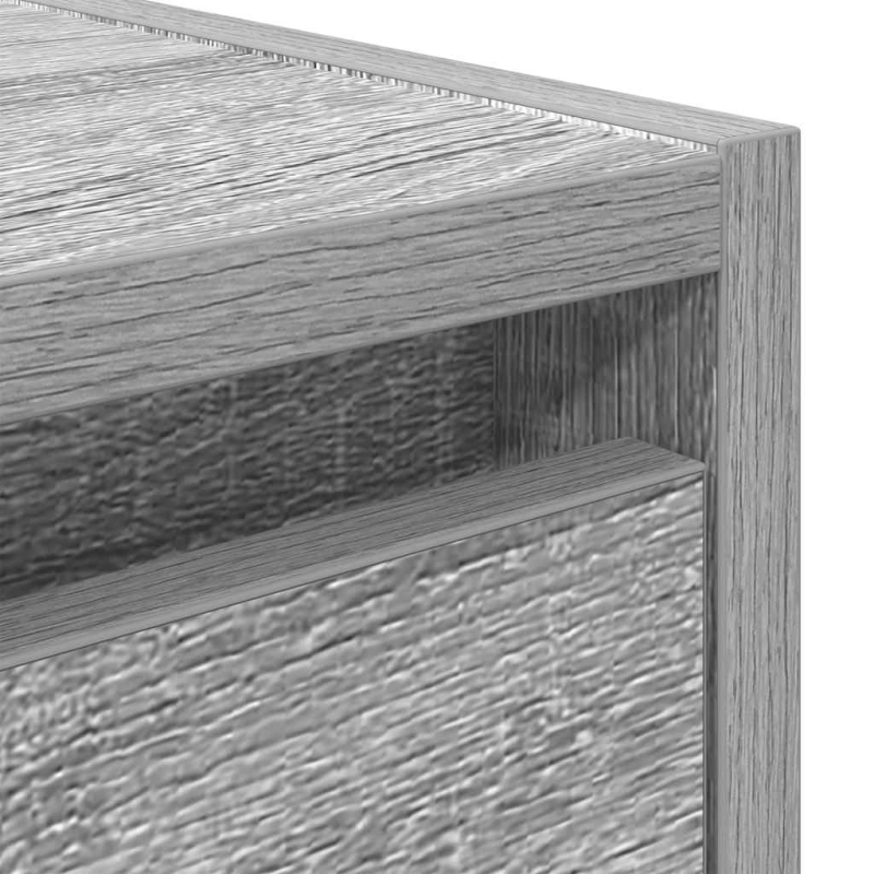 Wand-Nachttisch Grau Sonoma 38x34x40 cm