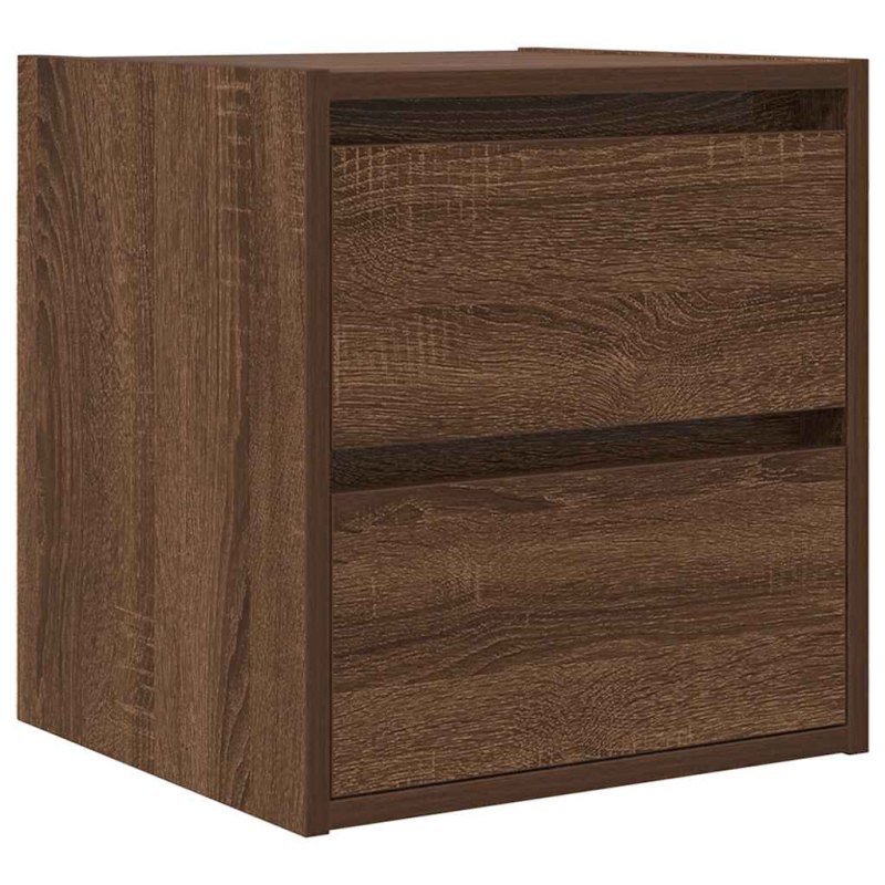 Wand-Nachttisch Braun Eichen-Optik 38x34x40 cm