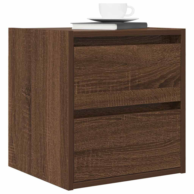 Wand-Nachttisch Braun Eichen-Optik 38x34x40 cm