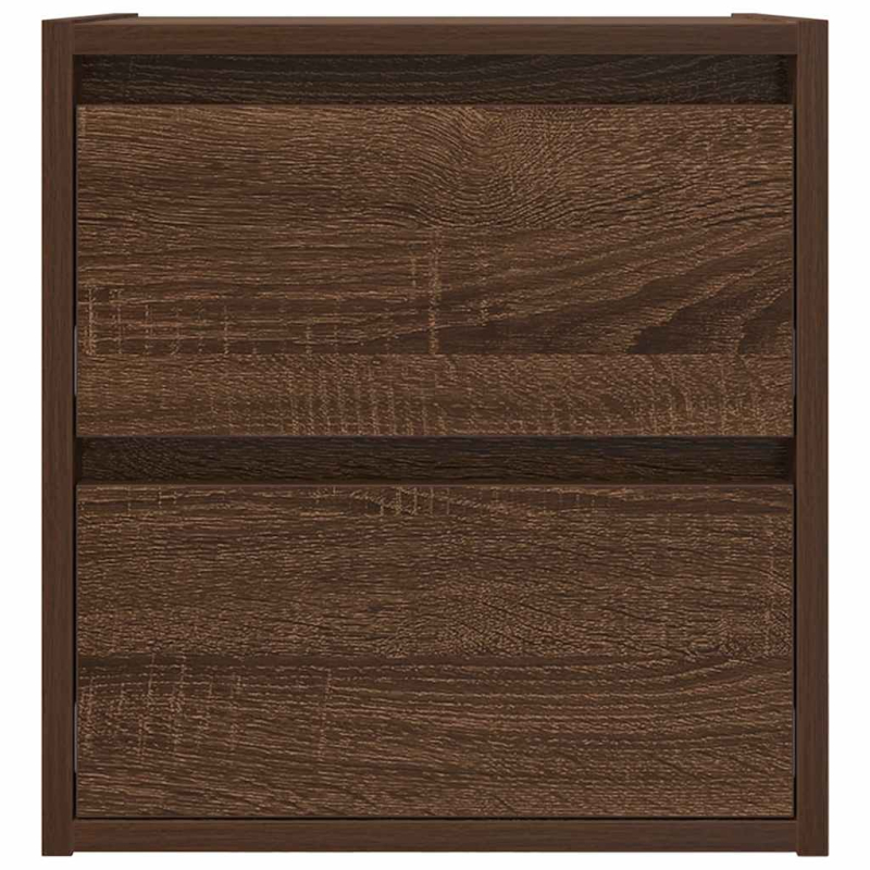 Wand-Nachttisch Braun Eichen-Optik 38x34x40 cm