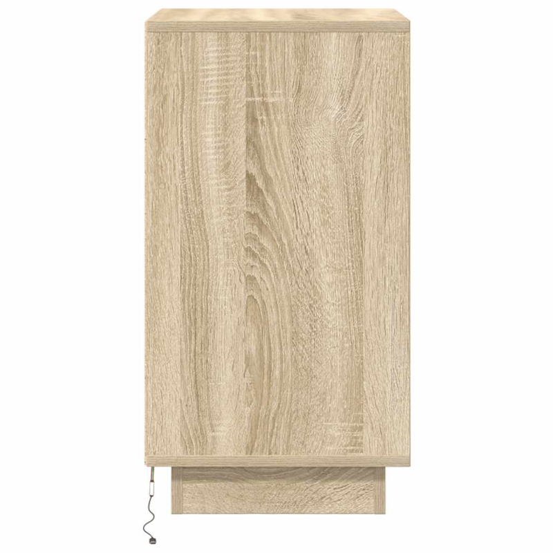 Nachttisch mit LED-Leuchten Sonoma-Eiche 38x34x65 cm