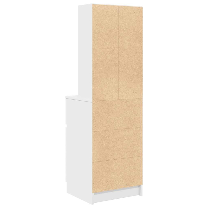 Nachttisch Weiß 39x35x125 cm Holzwerkstoff