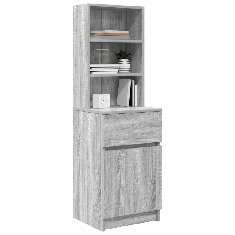 Nachttisch Grau Sonoma 39x35x125 cm Holzwerkstoff