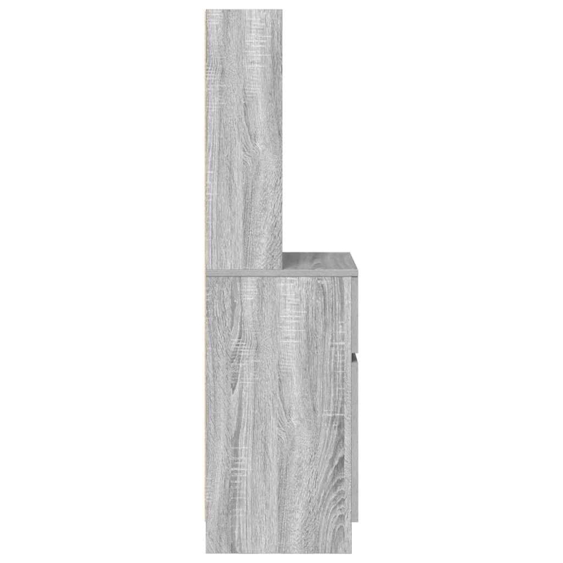 Nachttisch Grau Sonoma 39x35x125 cm Holzwerkstoff