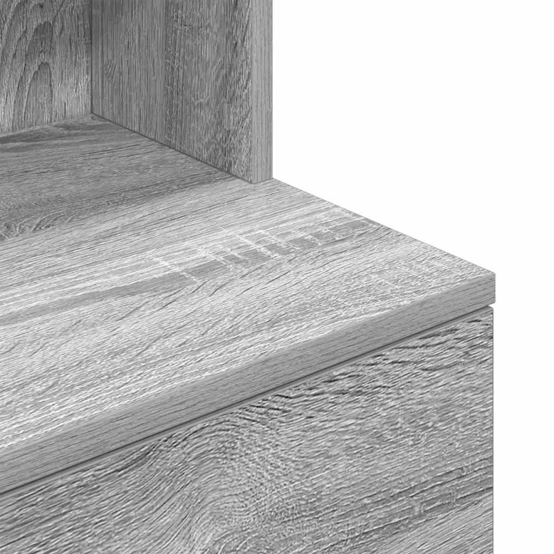Nachttisch Grau Sonoma 39x35x125 cm Holzwerkstoff
