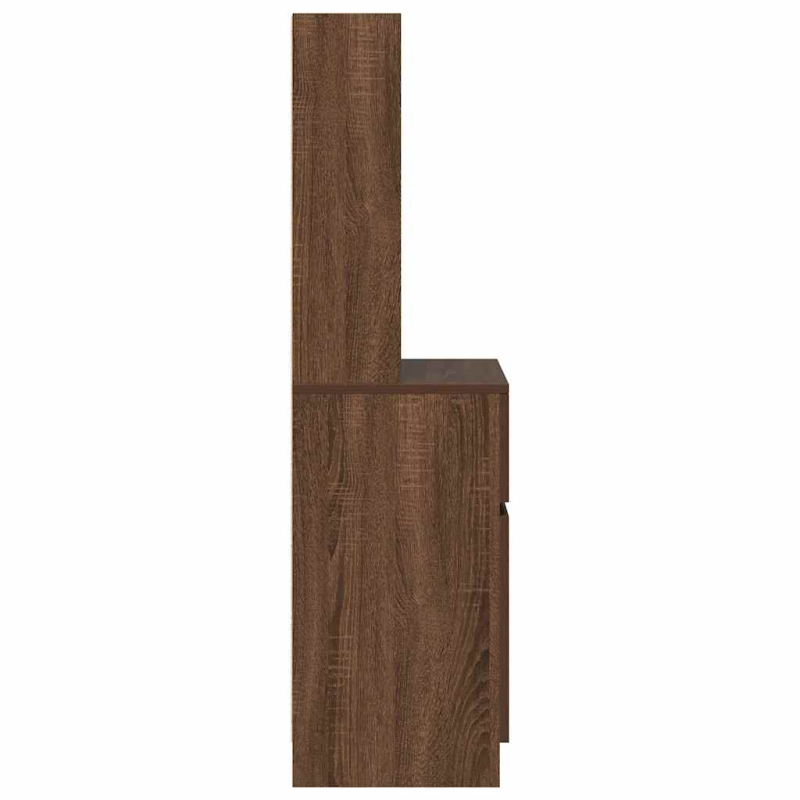 Nachttisch Braun Eichen-Optik 39x35x125 cm Holzwerkstoff