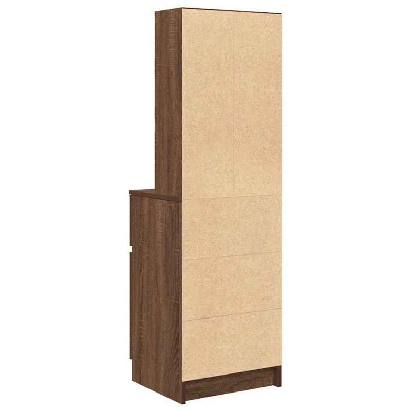 Nachttisch Braun Eichen-Optik 39x35x125 cm Holzwerkstoff