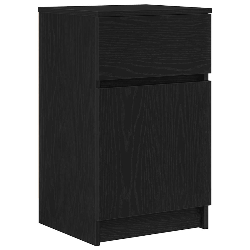 Nachttisch Schwarz 39x35x65 cm Holzwerkstoff