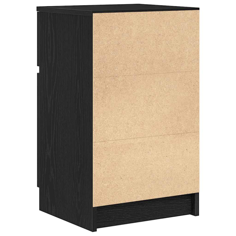 Nachttisch Schwarz 39x35x65 cm Holzwerkstoff
